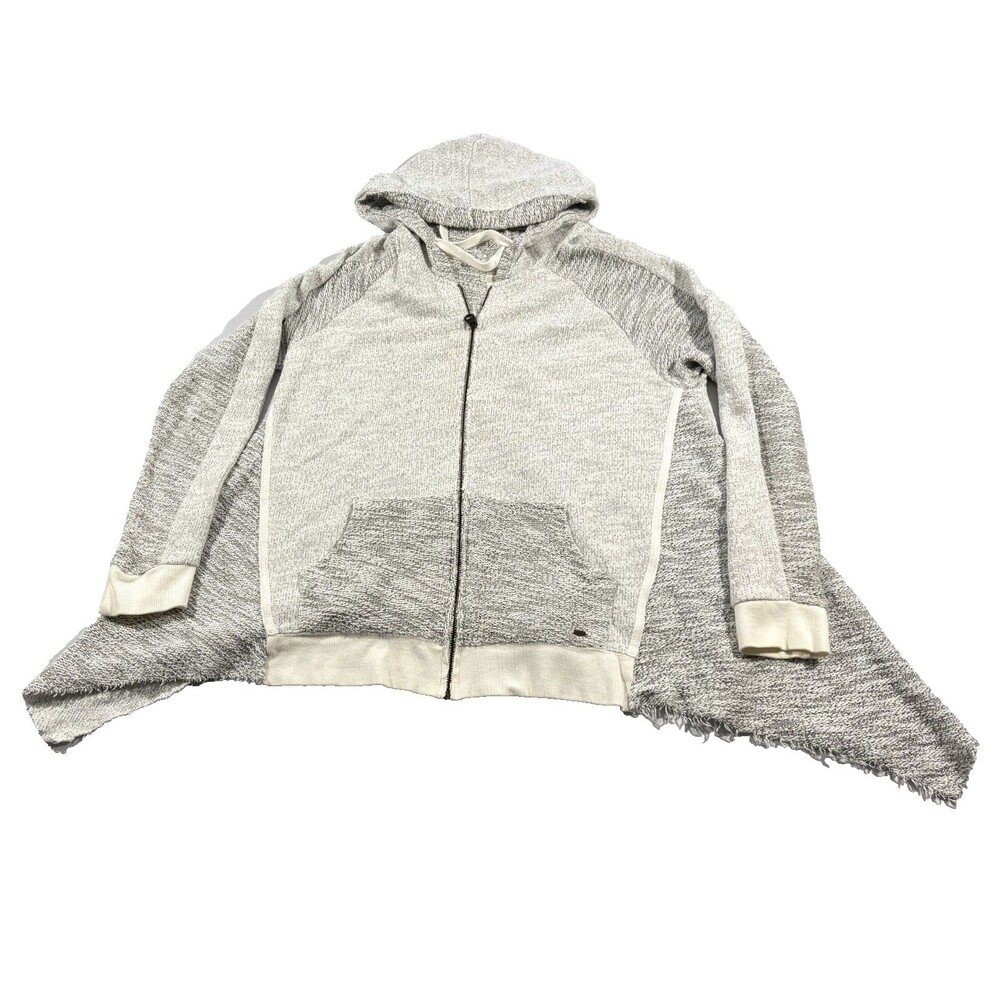 Y2K ONeill Womens Zip Hoodie Pocket Sweatshirt Baggy Skater Beach Grunge Gray M